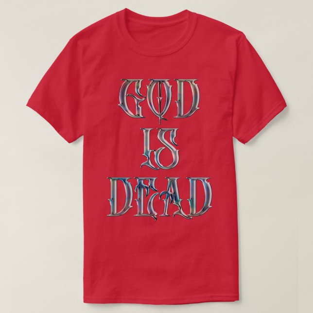 Gud är död Nietzsche Quote T Shirt (Design framsida)