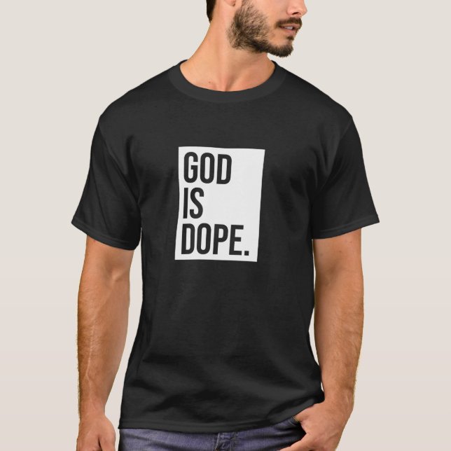 Gud är Dope Pullover T Shirt (Framsida)