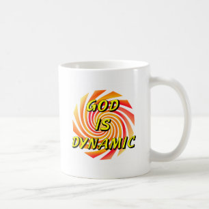 Gud är Dynamic Christian Kaffemugg