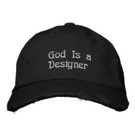 Gud är en designer | Embroized Faith Hat Broderad Keps