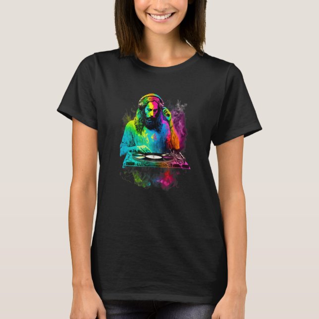 Gud är en DJ T Shirt (Framsida)