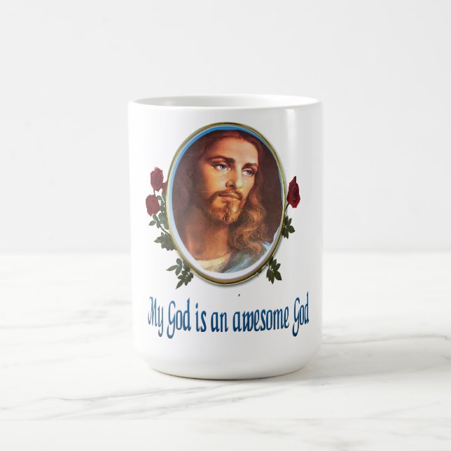 Gud är en fantastisk Gud Kaffemugg (Center)