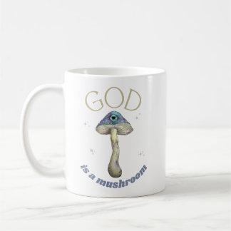 Gud är en mushroom vintage stil kaffemugg
