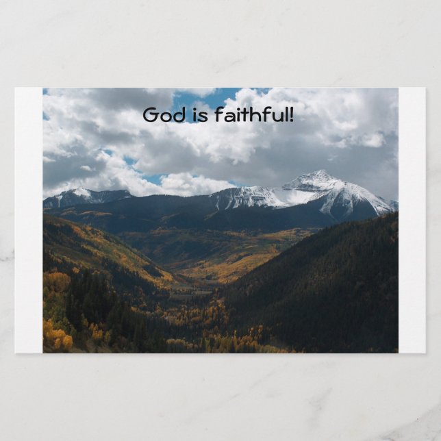 Gud är Faithful (Framsida)