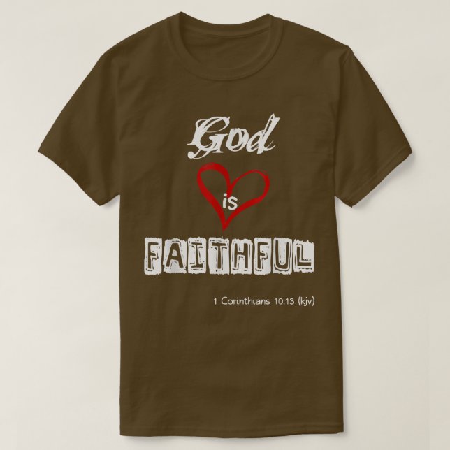 Gud är FAITHFUL T Shirt (Design framsida)