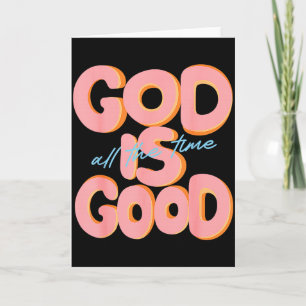 Gud Är God Alltid Design Inspirerande Krist Kort