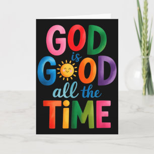 Gud Är God Alltid Jesus Kristus Kristna Gi Kort