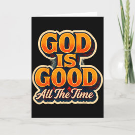 Gud Är God Alltid Kristet Tro Jesus Kristus Kort