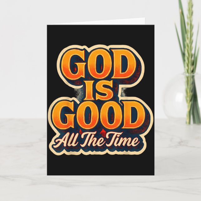 Gud Är God Alltid Kristet Tro Jesus Kristus Kort (Framsida)
