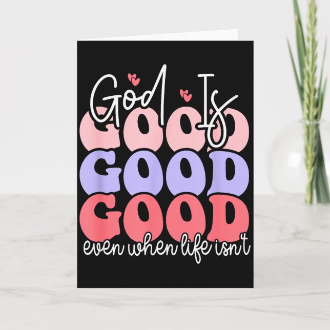 Gud är god även när livet inte är det  kort (Framsida)