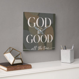 GUD ÄR GOD | Kristendom Fyrkantig Klocka