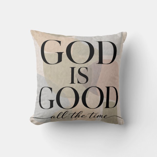 GUD ÄR GOD | Kristet Kudde (Framsida)