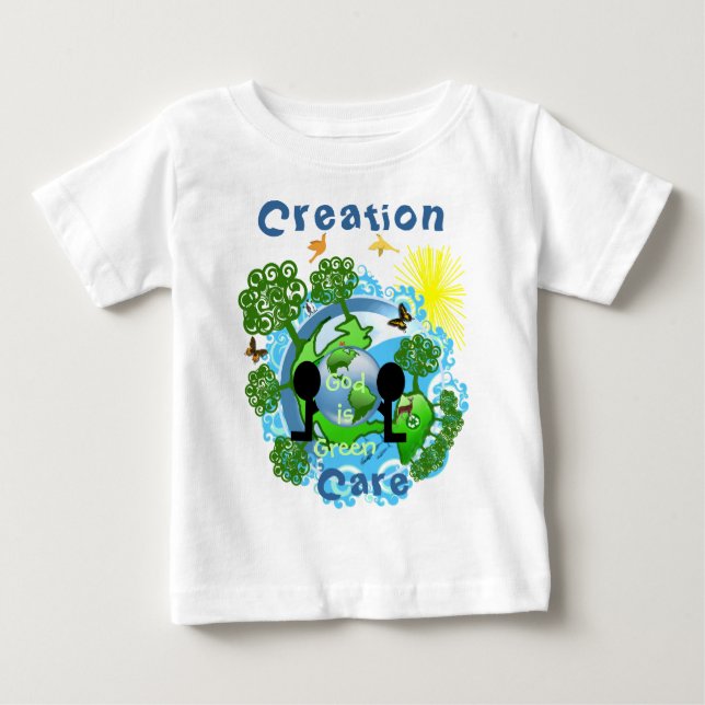 Gud är grön~TBA PRISVinnare kund... - Anpassad T-shirt (Framsida)