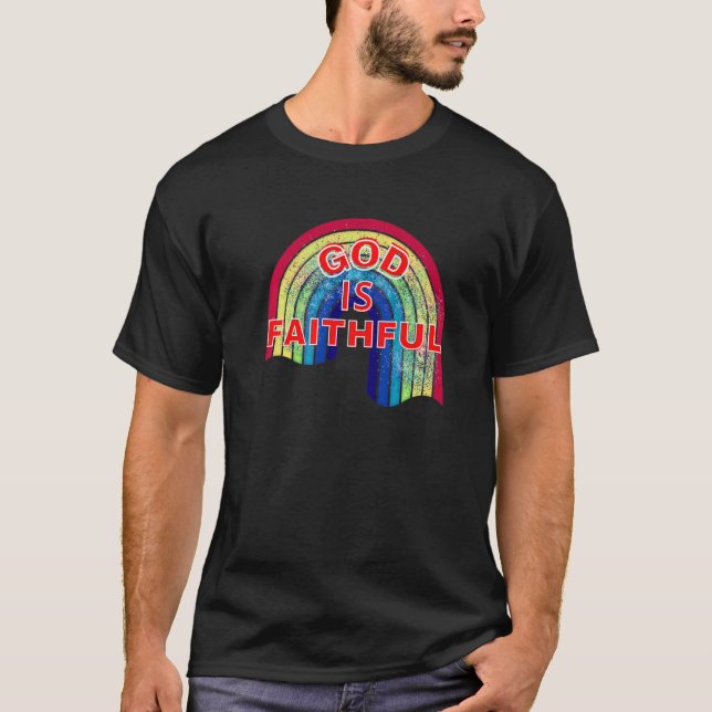 Gud är gudomlig regn. t shirt (Framsida)