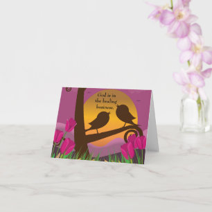 Gud är i det stora biz-vikna mottagningskortet kort