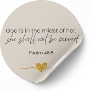 Gud är i hennes mitt Klistermärke – Psalm 46:5 #2