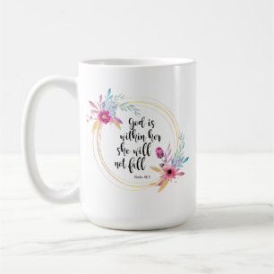 Gud är i hennes psalm 46:5 kaffemugg