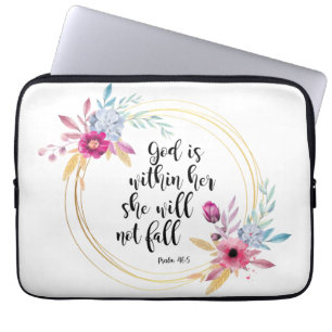 Gud är i hennes psalm 46:5 laptop fodral