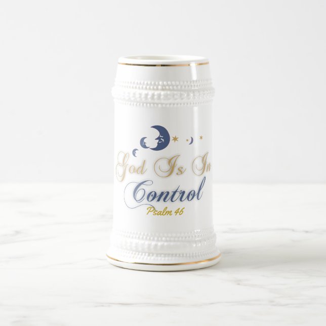 Gud är i kontrollpsalm 46 Mugg (Center)