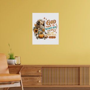 Gud är inom henne.. poster