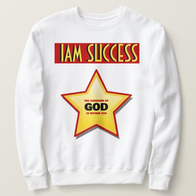 GUD ÄR INOM LÅNG ÄRMAD TRÖJA (Design framsida)