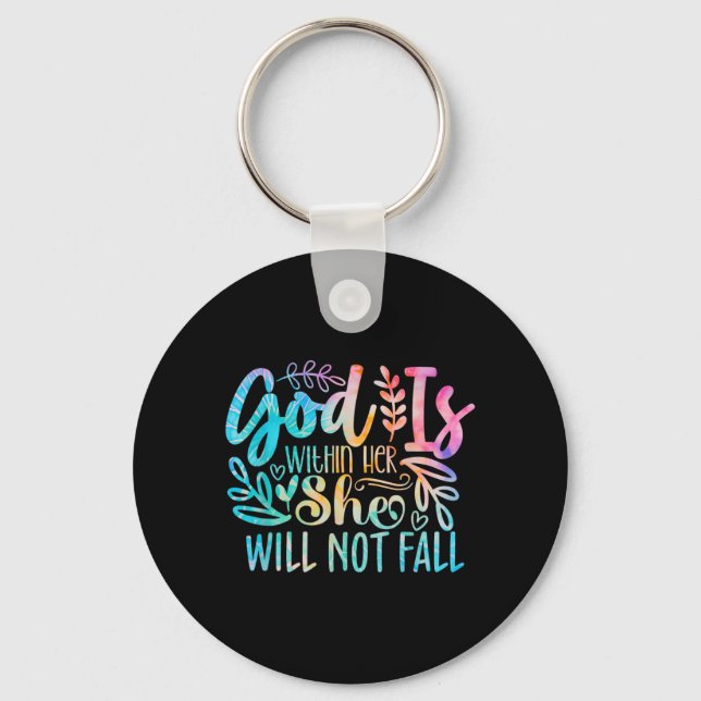 Gud är inom oss inte bibelvers Citat religiöst Nyckelring (Framsida)