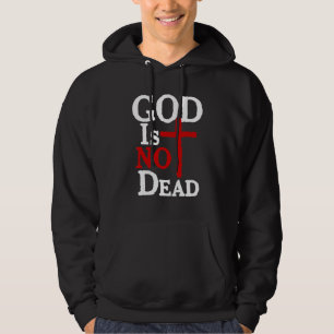 Gud är inte död Jesus Kristus Tro Religiös Kristus Hoodie
