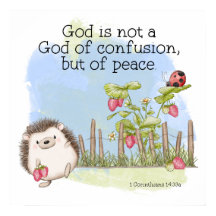 Gud är inte en herre av förvirring utan av fred