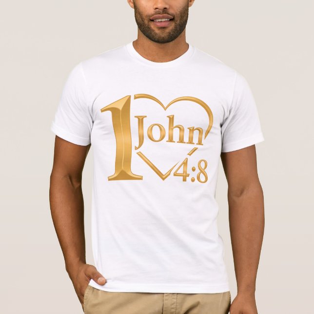 Gud är Kärlek - 1 John 4:8 av alla43 T Shirt (Framsida)