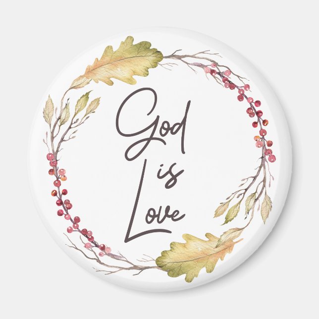 Gud är Kärlek - Andlig och Religiösa Magnet (Framsidan)