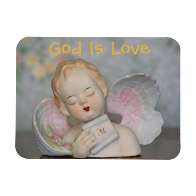 Gud är Kärlek Angel Magnet (Horisontell)