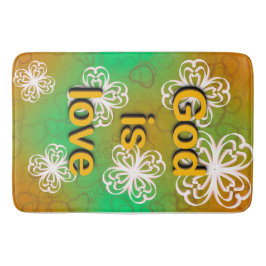 Gud är kärlek badrumsmatta