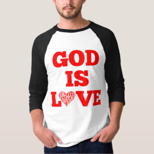 Gud är Kärlek bibelcitat Manar 3/4 T Shirt