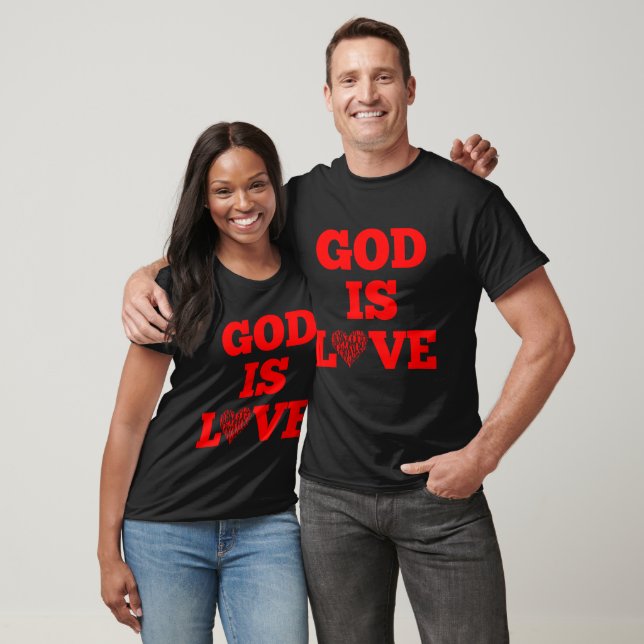 Gud är Kärlek bibelcitat Unisex T Shirt (Unisex)