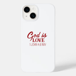 Gud är Kärlek Bible Verse Christian Faith White
