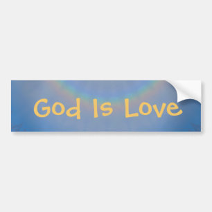 Gud är Kärlek Bumper Sticker Bildekal