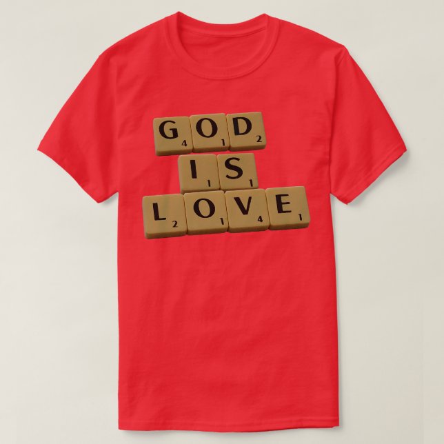 Gud är Kärlek Christian T Shirt (Design framsida)