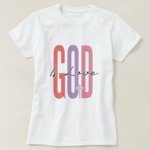Gud är Kärlek inspirerande T-shirt-design T Shirt