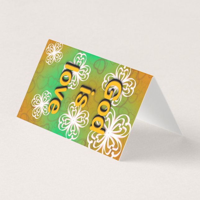 Gud är kärlek  kort (Framsida)