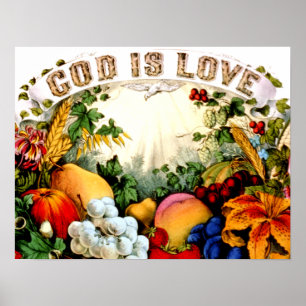 Gud är Kärlek Poster PRINT