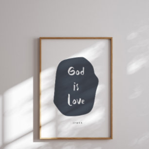Gud är kärlek ungars bibelversa poster