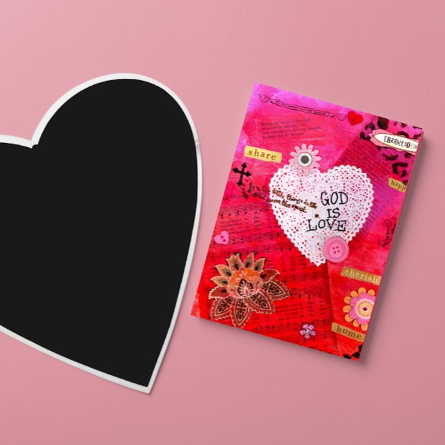Gud är Kärlek Valentine Helgkort (Skapare uppladdad)