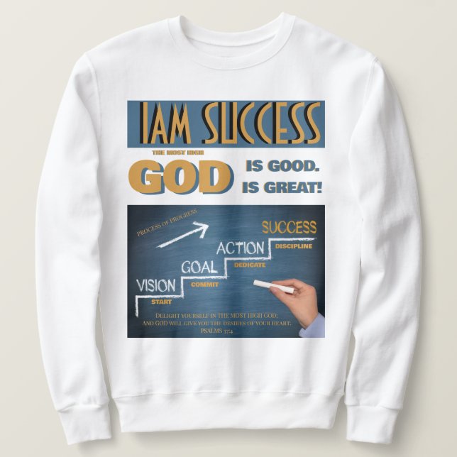 GUD ÄR LÅNG ÄRMAD TRÖJA (Design framsida)