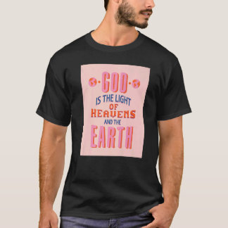 Gud är ljuset av Heavens inspirerande kristna Fa T Shirt
