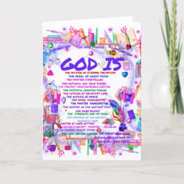 Gud är Master StoryTeller Greeting Card Kort
