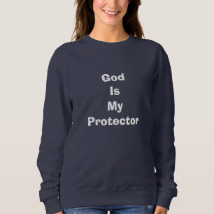 Gud är min beskyddare - Psalm 91:2, marinblå T Shirt