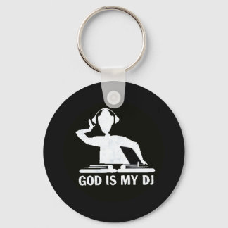 Gud är min DJ Nyckelring