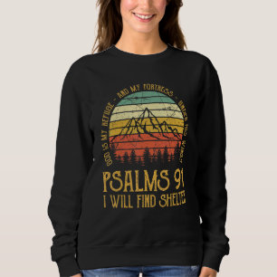 Gud är min fristad och min fästning Psalms 91 Kris T Shirt