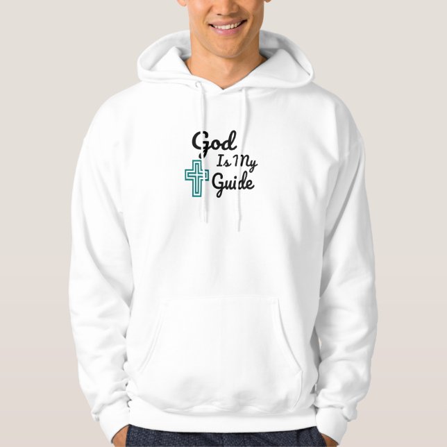 Gud är min guide Kor Hoodie (Framsida)