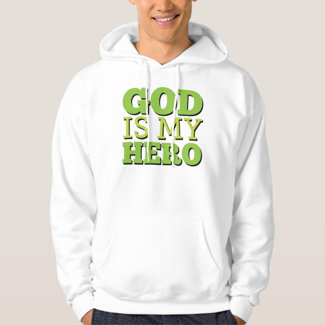 Gud är min hjälte sweatshirt (Framsida)